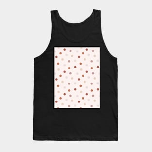 Copper Polka Dot Pattern Tank Top